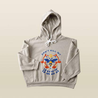 Don't Kill My Buzz Women's Fleece Crop Hoodie