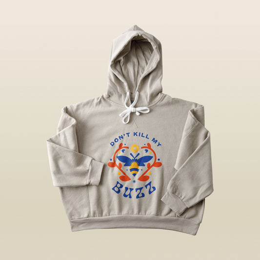 Don't Kill My Buzz Women's Fleece Crop Hoodie