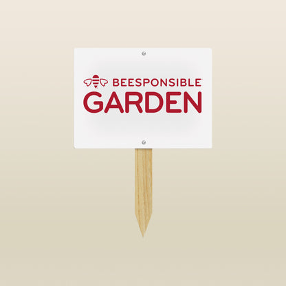 Garden Sign: Beesponsible Garden (11x8")