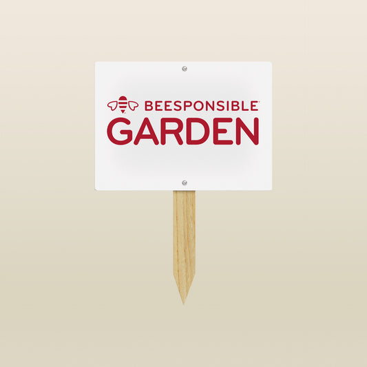 Garden Sign: Beesponsible Garden (11x8")