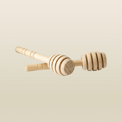 Mini Wooden Honey Dipper (4")